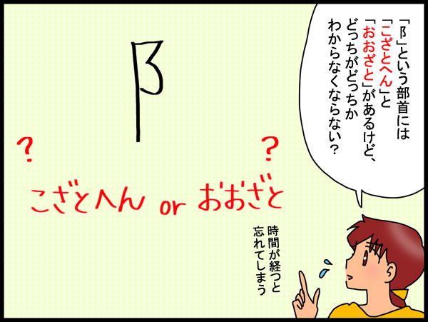 すぐに忘れてしまう部首 阝 こざとへん なのか それとも おおざと か としごと しごとと